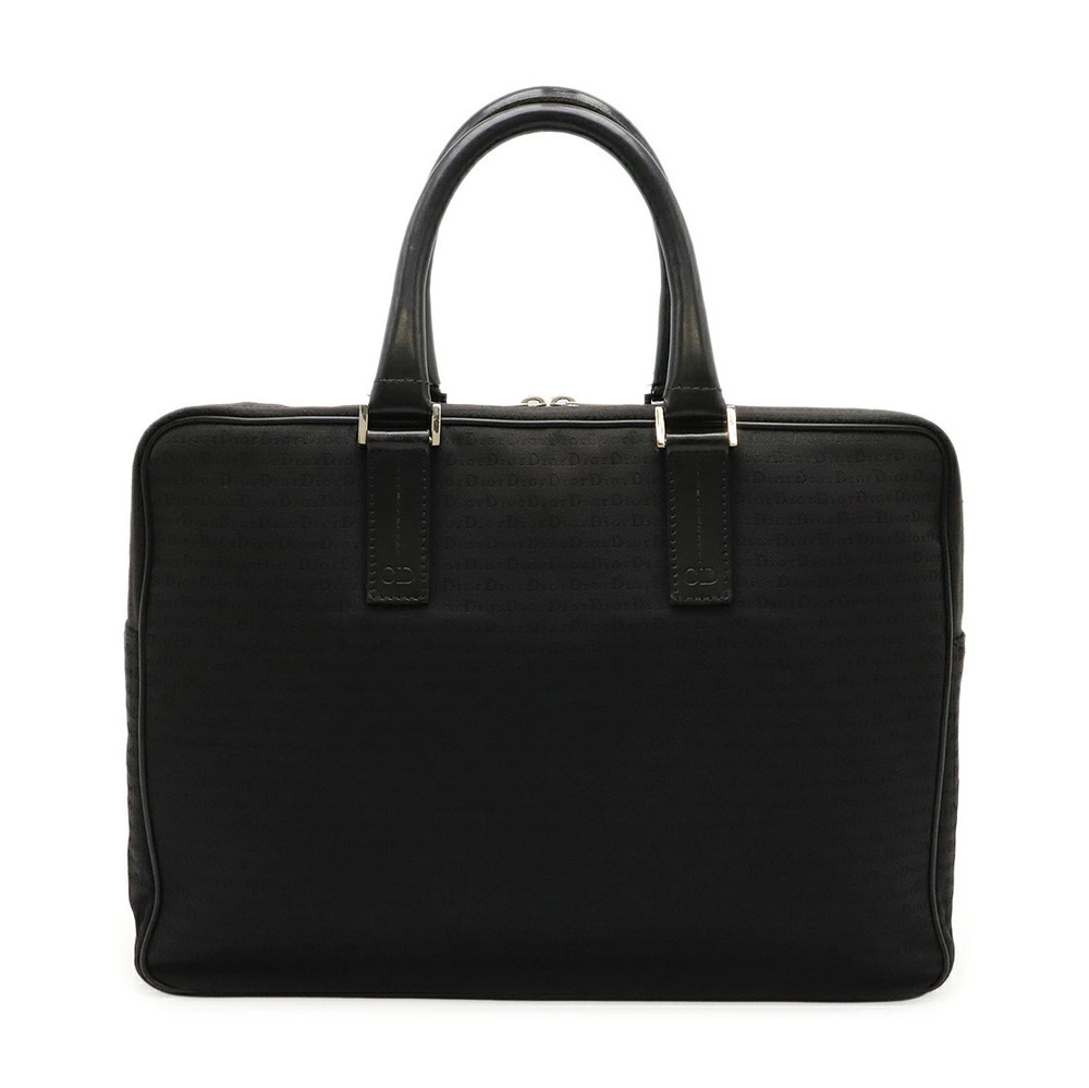 Christian Dior HOMME Business Bag Briefcase Canvas Black